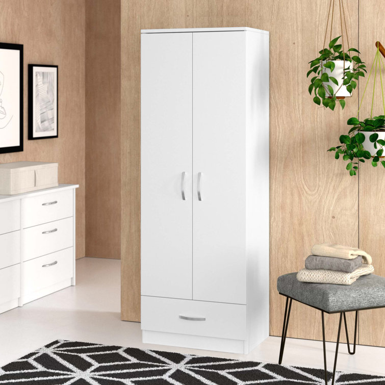 Wade Logan Heros 2 Door Manufactured Wood Wardrobe Wayfair